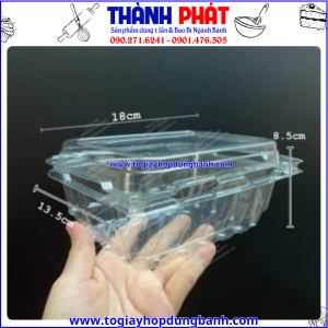Hộp P500C đục lỗ đựng trái cây nữa kg- Hộp P500C đựng nửa kg dâu tây -Hộp P500c đựng 500g trái cây