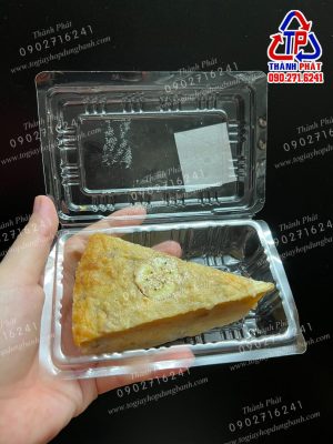 Hộp H154 đựng bánh chuối nhỏ - Hộp H154 đựng bánh ngọt - cung cấp hộp bánh cho xưởng bánh