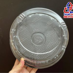 Hộp H47 đế đen - Hộp H47 thấp đế đen - Hộp đựng bánh bông lan 19cm H47 - Hộp đựng rau câu H47 - Hộp H47 thấp đế đen