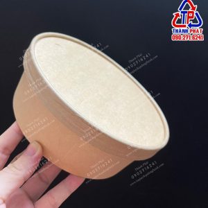 tô giấy kraft nắp giấy 1500ml - Tô giấy nắp giấy kraft 1500ml nắp giấy - tô giấy nướng bánh 1500ml - tô giấy nắp giấy 1500ml nắp giấy đựng thức ăn mang đi