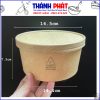 tô giấy kraft nắp giấy kraft 1300ml - tô kraft 1300ml - tô giấy 1300ml - tô giấy đựng hủ tiếu 1300ml