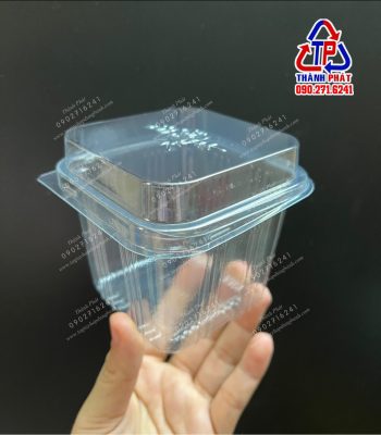 Hộp H167 đựng bánh mousse - Hộp H167 đựng bánh bông lan - Hộp H167 đựng bánh ngọt - Hộp vuông đựng bánh su