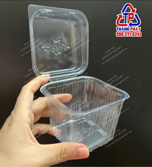 Hộp H167 đựng bánh mousse - Hộp H167 đựng bánh bông lan - Hộp H167 đựng bánh ngọt - Hộp vuông đựng bánh su