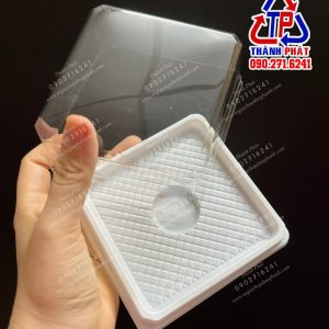 Hộp h169 đựng rau câu 200g - Hộp H169 đựng bánh trung thu 200g - Hộp h169 đựng bánh bông lan - Hôp vuông đựng bông lan trứng muối H169