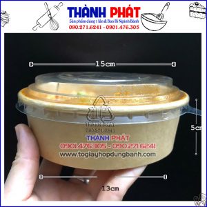 tô giấy 500ml kraft đựng chân gà