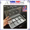 Hộp 8 ngăn đựng 8 bánh Liu Xin Xu - hộp 8 ngăn đựng bánh mix vị - Hộp 8 ngăn đựng bánh mochi - Hộp đựng 8 bánh tròn mini - Hộp đựng bánh 75g