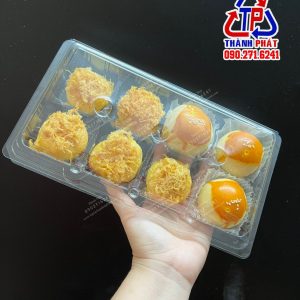 Hộp 8 ngăn đựng bánh Liu Xin Xu - hộp 8 ngăn đựng bánh mix vị - Hộp 8 ngăn đựng bánh mochi - Hộp đựng 8 bánh tròn mini - Hộp đựng bánh 75g - hộp 9 bánh trung thu mini