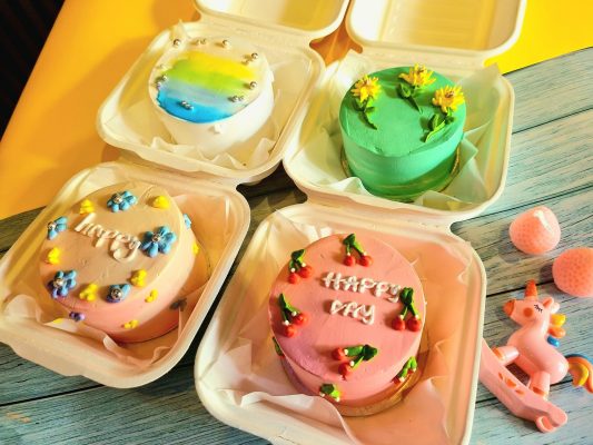 Hộp bã mía vuông đựng bánh bento cake - Hộp bã mía vuông đựng bánh ngọt - hộp bã mía vuông đựng bánh kem mini