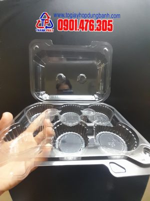 Hộp nhựa đựng 4 cupcake, 6 cupcake, hộp đựng bánh su kem tròn, bánh su sing, hộp đựng bánh trứng, hộp đựng 4 bánh tart, 6 bánh tart, hộp đựng kiwi, dâu tây 