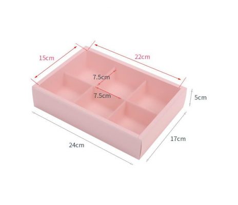 Hộp trung thu 6 ngăn đựng bánh trung thu 75g - hộp 6 cái bánh trung thu 75g mini- Hộp đựng 6 bánh trung thu lava trứng chảy - hộp giấy đựng 6 bánh mini