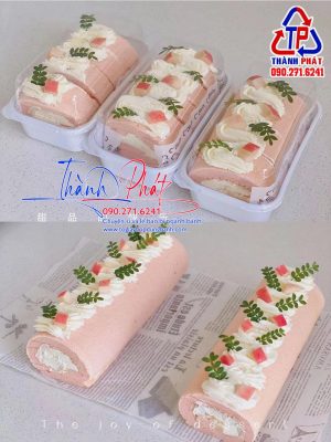 Hộp W180 đựng bánh cuộn - Hộp W180 đựng bánh bông lan chà bông - Hộp W180 đựng bánh phô mai tan chảy - hộp w180 đựng bánh buche