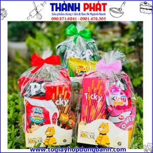 Túi Quà Tặng 1-6 Cho Bé – Túi Đế Giấy Đựng Bánh Kẹo, Snack, Sữa – Quà Tặng Thiếu Nhi Dễ Thương - Túi đế giấy đựng bim bim - snack