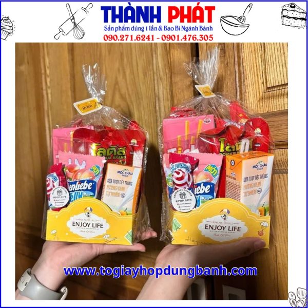 Túi đế giấy đựng quà cho bé trong dịp lễ 1- 6, Trung Thu, Tết Thiếu Nhi, sinh nhật hay lễ tổng kết năm học - Túi đế giấy đựng bim bim sữa bánh kẹo snack