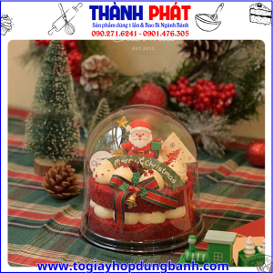 Hộp 7117 đựng bánh khai trương - hộp đựng bánh kem noel - hộp nhựa đựng bánh kem mini- hộp bánh nắp chụp trong suốt- hộp đựng bánh mousse
