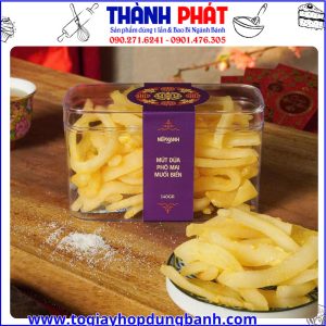 Hộp mica chữ nhật 1270 đựng bánh cookie - Hộp mica đựng bánh mứt tết - Hộp mica 1270 chữ nhật đựng bánh mousse