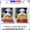 Túi đựng bánh ngọt bakery đỏ kèm kẽm buộc Kích thước 30cm x 35cm-túi đựng bánh nhiều size- túi đóng gói bánh