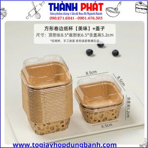 cốc giấy đựng bánh bông lan trứng muoi -cup giấy bánh mini -cup giấy làm bánh -cốc giấy bakery