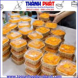 cốc giấy vuông đựng bánh donut -cup giấy nướng cupcake- hộp giấy đựng bánh muffin- cup giấy nướng bánh có nắp