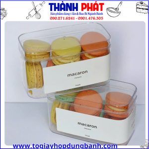 hộp bánh trong suốt- hộp đựng bánh quy handmade- hộp dessert mini- hộp bánh cookie đẹp