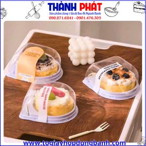hộp đựng bánh take away- hộp bánh nhỏ gọn- hộp bánh tiện lợi- packaging bánh ngọt dễ thương