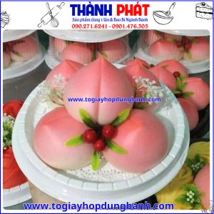 Hộp A-022 đựng bánh bao đào tiên- hộp đựng 5 bánh bao đào tiên-hộp đựng bánh tròn 18cm- hộp đựng bánh mang đi- hộp đựng bánh đẹp- hộp đựng bánh online- hộp đựng bánh cao cấp.