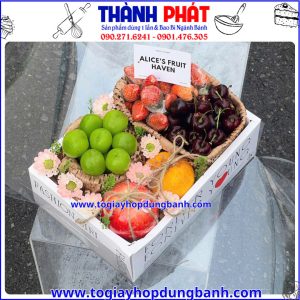 Hộp mica 2 ngăn chữ Love đựng bánh và hoa làm quà tặng- Hộp Vali mica 2 ngăn đựng quà tặng -Hộp mica quai xách đựng trái cây làm quà tặng -Hộp Vali 2 ngăn chữ love