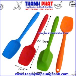 Kích thước thìa múc silicon- thìa múc bột làm bánh- thìa múc bột silicon- dụng cụ nhà bếp- thìa silicon chịu nhiệt