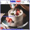 bàn xoay làm bánh giá rẻ- dụng cụ làm bánh kem- bàn xoay phủ kem- bàn xoay bắt kem- bàn xoay inox cao cấp.