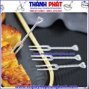 dao cắt bánh trung thu mini- nĩa ăn bánh trung thu- bộ dao nĩa dùng 1 lần- phụ kiện bánh trung thu- dao nhựa cắt bánh