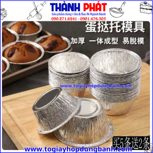 hén bạc đựng sốt trứng muối- khuôn nhôm nướng bánh mini- chén bạc dùng 1 lần- khuôn nướng cupcake nhôm
