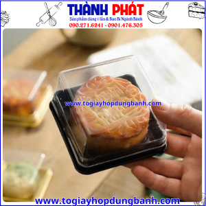 hộp XY80s đế đen đựng bánh trung thu 100g -hộp XY80S đen đựng bánh 100g -hộp vuông đế đen XY80S đựng bánh trung thu 100g - 125g-hộp vuông đế đen đựng bánh trung thu nhỏ
