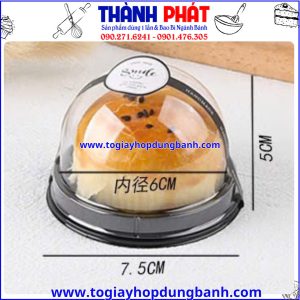 hộp cầu XY68S- hộp đựng bánh lava trứng chảy- hộp bánh trung thu mini 50g-hộp bánh handmade đẹp