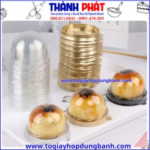 hộp cầu XY68S- hộp đựng bánh lava trứng chảy- hộp bánh trung thu mini 50g- hộp đựng bánh trung thu sang trọng