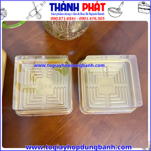 hộp đựng bánh mini sang trọng- bao bì bánh trung thu đẹp- hộp bánh trung thu 200g giá rẻ -hộp đựng bánh handmade