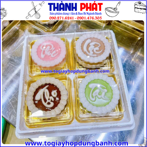 hộp jlh10-10 đựng bánh trung thu 200g- hộp vuông đựng bánh trung thu -hộp nhựa PET vàng đựng bánh -hộp XY10-10 vàng- hộp đựng bánh rau câu trung thu -hộp đựng rau câu hoa nổi