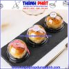 hộp nhựa tròn mini đựng bánh- hộp bánh mousse cao cấp- hộp bánh handmade đẹp- hộp tròn đế đen đựng bánh nhỏ