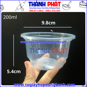 ly 858 200ml- ly đựng tàu hủ singapore- ly nhựa 200ml có nắp-ly đựng sữa chua- ly nhựa cao cấp