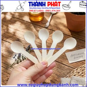 muỗng gỗ dùng 1 lần- muỗng gỗ ăn mousse- muỗng gỗ tiramisu-muỗng gỗ nhỏ- muỗng gỗ thân thiện môi trường