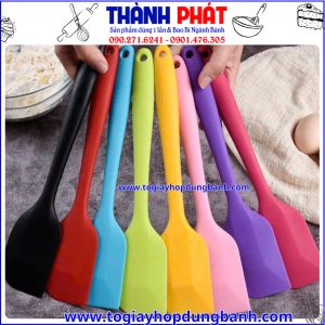 phới trộn bột- phới silicon chịu nhiệt- dụng cụ làm bánh- phới nhiều màu- phới mini 21cm- phới lớn 28cm