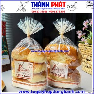 túi bánh mì in chữ- túi đựng sandwich- túi đựng thực phẩm- túi nilon đựng bánh- túi bakery