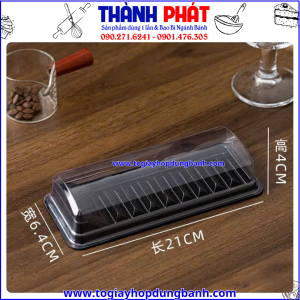 Hộp bậc thang 21-8- hộp đựng bánh bông lan cuộn- hộp bậc thang 21-8 đựng bánh cắt lát- hộp nhựa đựng bánh ngọt