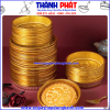 Khay tròn vàng đựng bánh trung thu 500g-600g -Set bao bì trung thu cao cấp -Túi Hàn miệng đựng bánh trung thu 500g-600g-Túi đựng bánh dẻo 600g