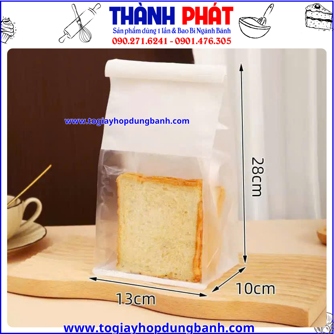 Túi gấp mí nhỏ- Túi giấy gấp mí 13x10x28cm- Túi đựng bánh mì hoa cúc- Túi giấy đựng bánh ngọt- Túi giấy sandwich- Túi giấy bakery- Túi giấy có cửa sổ Túi gấp mí nhỏ- Túi giấy gấp mí 13x10x28cm- Túi đựng bánh mì hoa cúc- Túi giấy đựng bánh ngọt- Túi giấy sandwich- Túi giấy bakery- Túi giấy có cửa sổ
