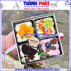 Hộp 4 ngăn HS1818 đựng bánh tiramisu - Hộp 4 ngăn đựng trái cây cắt sẵn sang trọng - Hộp 4 ngăn nắp mica - Hộp 4 ngăn đựng mousse tặng bạn gái - Hộp đựng bánh quà tặng 20/10 - Hộp 4 ngăn HS1818 đựng socola quà Valentine.