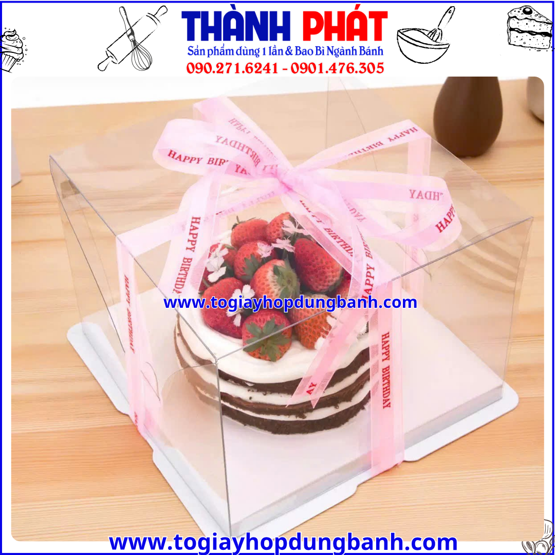 Hộp vuông 2 chi tiết 1 tầng 21.5cm x 21.5cm x 18cm - Hộp đựng bánh kem sinh nhật - Hộp vuông 2 chi tiết 1 tầng đựng quà tặng - Hộp vuông trong suốt đựng gấu và hoa quà tặng Hộp vuông 2 chi tiết 1 tầng 21.5cm x 21.5cm x 18cm - Hộp đựng bánh kem sinh nhật - Hộp vuông 2 chi tiết 1 tầng đựng quà tặng - Hộp vuông trong suốt đựng gấu và hoa quà tặng